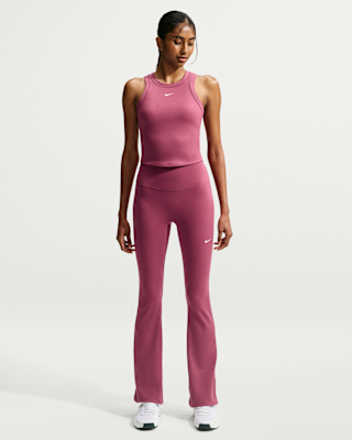 Женские тайтсы Nike One High-Waisted Flared Leggings