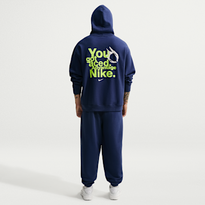 Nike Solo Swoosh Fleece Erkek Kapüşonlu Üst görsel 5