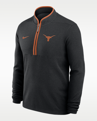 Мужские Texas Victory Nike Dri-FIT College 1/2-Zip Long-Sleeve Top