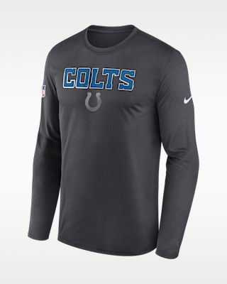 Мужская футболка Indianapolis Colts Rivalries Collection Sideline Legend Nike Dri-FIT NFL Long-Sleeve