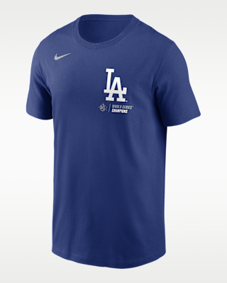Мужская футболка Los Angeles Dodgers 2025 World Series Champions Roster Nike MLB