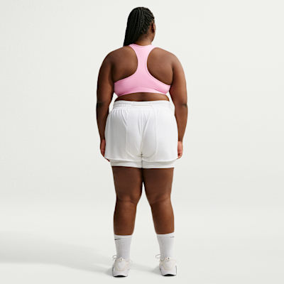 Nike Swoosh Orta Destekli Pedli Kadın Spor Sütyeni (Büyük Beden) görsel 5