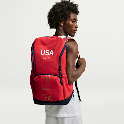 basketball elite backpack nike Hoops Black size ball Nike Varsity Elite USA Printed