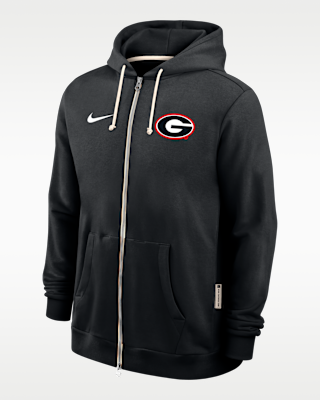 Мужское худи Georgia Sideline Nike Dri-FIT College Full-Zip Hoodie