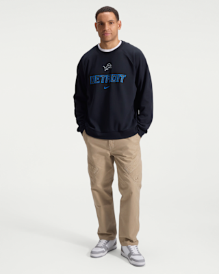 Мужские  Detroit Lions Rivalries Collection Primary Nike Dri-FIT NFL Pullover Crew