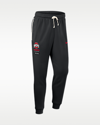 Мужские Ohio State Sideline Standard Issue Nike Dri-FIT College Taper Pants
