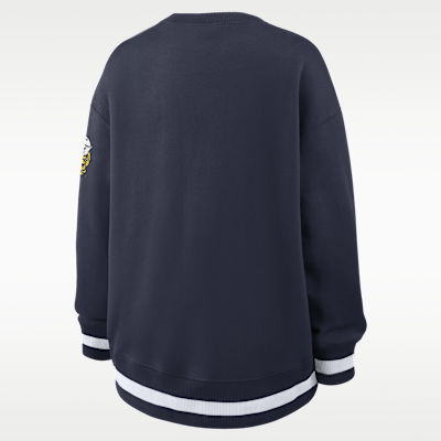 Sudadera de cuello redondo sin cierre oversized universitaria Nike para mujer Michigan Legacy Phoenix