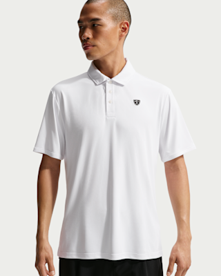 collarless polo nike
