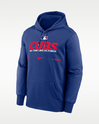 Мужское худи Chicago Cubs 2026 Postseason Authentic Collection Nike Therma-FIT MLB Pullover Hoodie