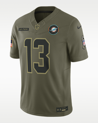Мужские джерси Dan Marino Miami Dolphins Salute to Service Retired Nike Dri-FIT NFL Limited Jersey