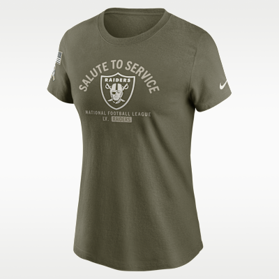 Las Vegas Raiders Salute to Service Sideline Women's Nike NFL T-Shirt