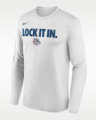 Мужская футболка Gonzaga 2026 On-Court Bench Nike Dri-FIT College Long-Sleeve