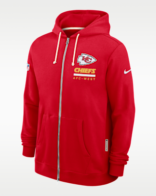 Мужское худи Kansas City Chiefs Utility Player Sideline Nike Dri-FIT NFL Full-Zip Hoodie