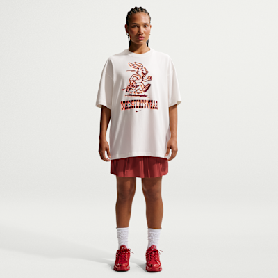 Nike Sportswear Classic Bol Kadın Tişörtü görsel 4