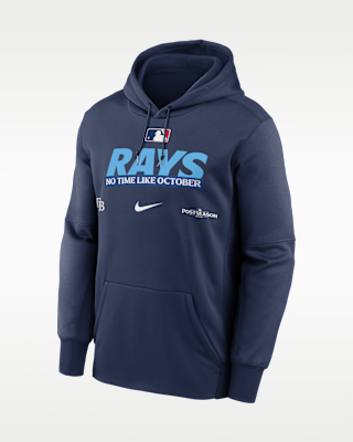 Мужское худи Tampa Bay Rays 2026 Postseason Authentic Collection Nike Therma-FIT MLB Pullover Hoodie