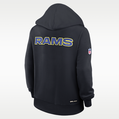 Los Angeles Rams Rivalries Collection Sideline Women's Nike Dri-FIT NFL Pullover Hoodie
