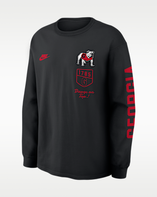 Мужская футболка Georgia Legacy Nike College Long-Sleeve