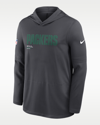 Мужские  Green Bay Packers Pure Fury Sideline Nike Dri-FIT NFL Long-Sleeve Hooded Top