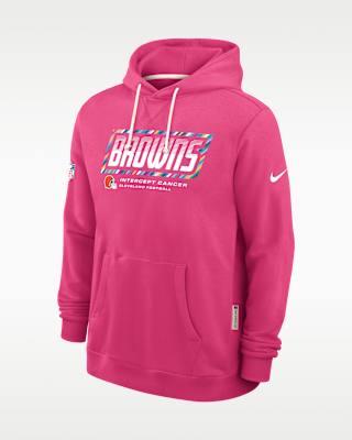 Мужское худи Cleveland Browns Crucial Catch Sideline Standard Issue Nike Dri-FIT NFL Pullover Hoodie