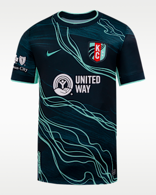 Детские джерси Kansas City Current Stadium Away Big Kids' Nike Dri-FIT NWSL Replica Jersey