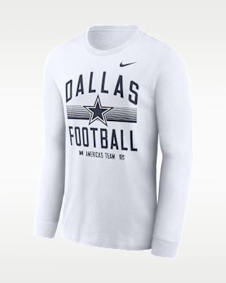 Мужская футболка Dallas Cowboys Essential Nike Dri-FIT NFL Long-Sleeve