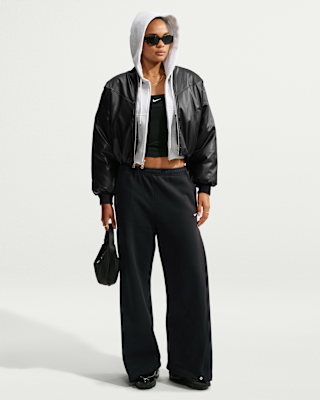 Женские Nike Studio Fleece Medium Weight Loose Pleated Snap Pants