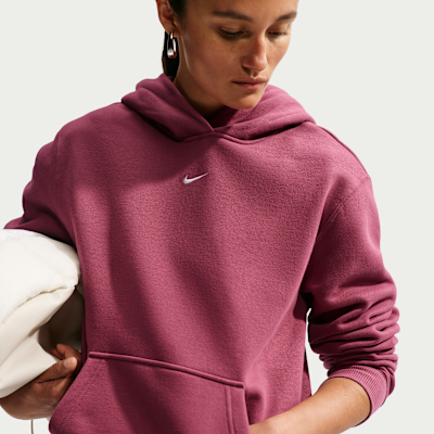 Nike Studio Fleece Orta Kalınlıkta Kapüşonlu Kadın Sweatshirt'ü görsel 3