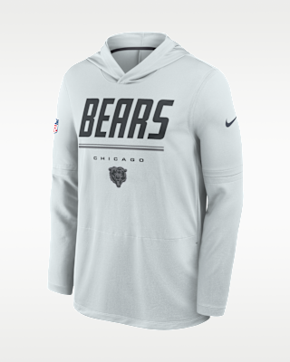 Мужские Chicago Bears Sideline Nike Dri-FIT NFL Long-Sleeve Hooded Top