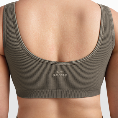 Bralette NikeSKIMS Ribbed Seamless med djup halsringning för kvinnor