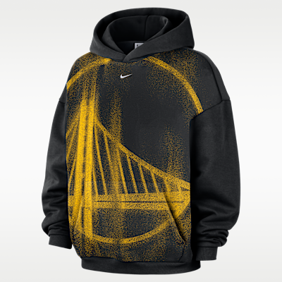 Nike Golden State Warriors Standard Issue Fleece Kapüşonlu Erkek Basketbol Üstü