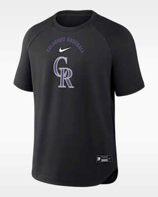 Мужские  Colorado Rockies Authentic Collection Batting Practice Pregame Nike Dri-FIT MLB Top