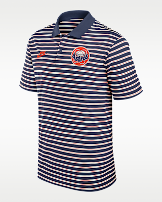 Мужские  Houston Astros Cooperstown Striped Victory Nike Dri-FIT MLB Polo