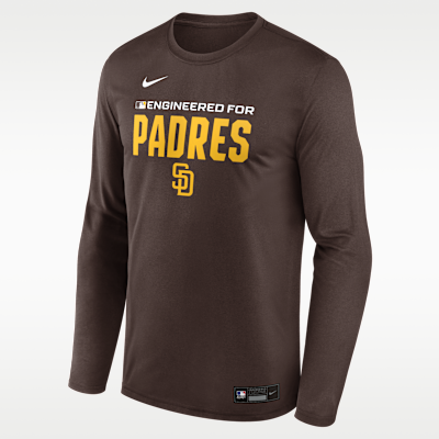 San Diego Padres Authentic Collection Team Issue Men's Nike Dri-FIT MLB Long-Sleeve T-Shirt