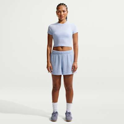 Nike Sportswear Chill Knit Crop Tarzı Kadın Tişörtü görsel 4