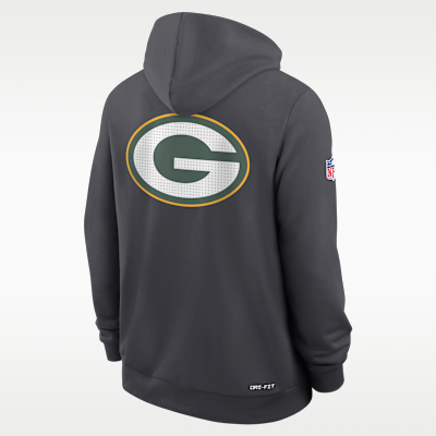 Sudadera con gorro Nike Dri-FIT de la NFL de cierre completo para hombre Green Bay Packers Utility Player Sideline