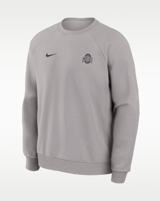 Мужские Ohio State Premium Performance Nike Dri-FIT College Pullover Crew