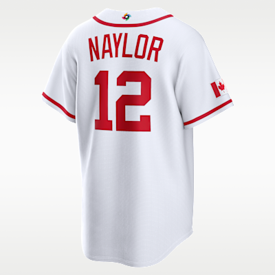 Jersey Nike Stadium para hombre Josh Naylor Canada National Baseball Team 2026 World Baseball Classic