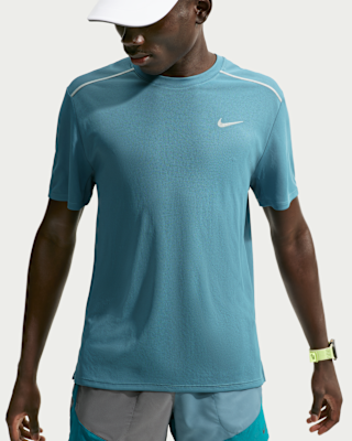 Мужские шорты Nike Miler Dri-FIT Short-Sleeve Top для бега