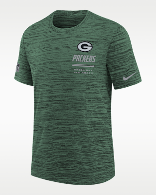 Детская футболка Green Bay Packers Sideline Team Issue Velocity Big Kids' Nike Dri-FIT NFL