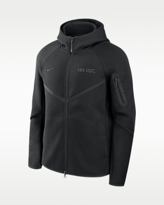Мужская куртка Ohio State Tech Fleece Nike College Full-Zip Hooded