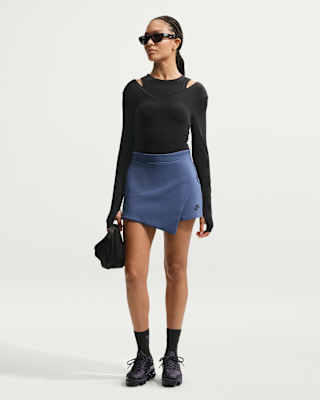 Женские  Nike Sportswear Tech Fleece Mid-Rise Skort