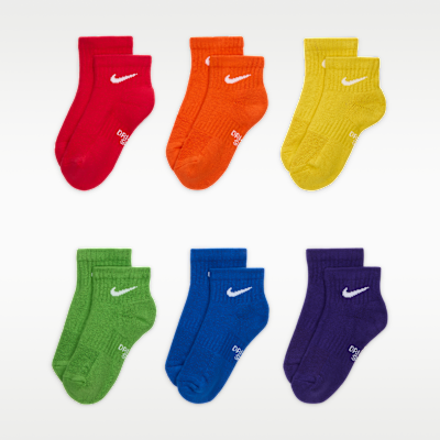 Nike Everyday Kids' Cushioned Ankle Socks (6 Pairs)