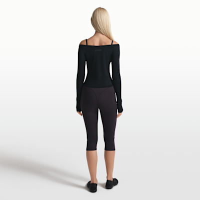 NikeSKIMS Stretch Knit Women's Off-Shoulder Long-Sleeve Top