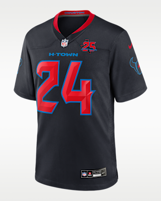 Мужские джерси Derek Stingley Jr. Houston Texans 25th Season Nike NFL Game Jersey