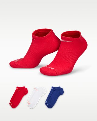 Unisex носки Nike Everyday Plus Cushion Training No-Show Socks (3 Pairs) для тренировок