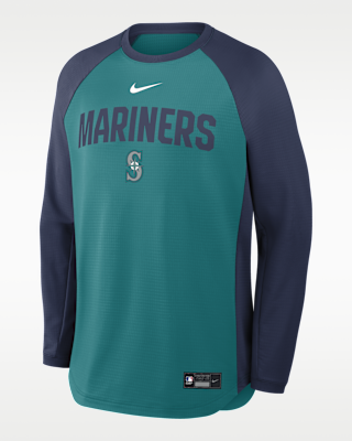 Мужские  Seattle Mariners Authentic Collection Nike Dri-FIT Pullover Crew