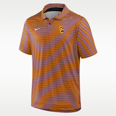 Polo universitario Nike Dri-FIT para hombre USC Tour Stripe