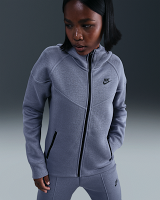 Женское худи Nike Sportswear Tech Fleece Windrunner Full-Zip Hoodie для бега