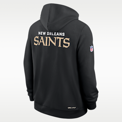 Sudadera con gorro sin cierre Nike Dri-FIT de la NFL para hombre New Orleans Saints Initial Home Sideline