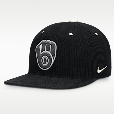 Gorra Nike de la MLB ajustable para hombre Milwaukee Brewers Pro